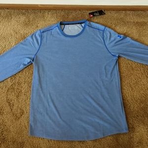 Under Armour Blue Long Sleeve Athletic Shirt (XL)